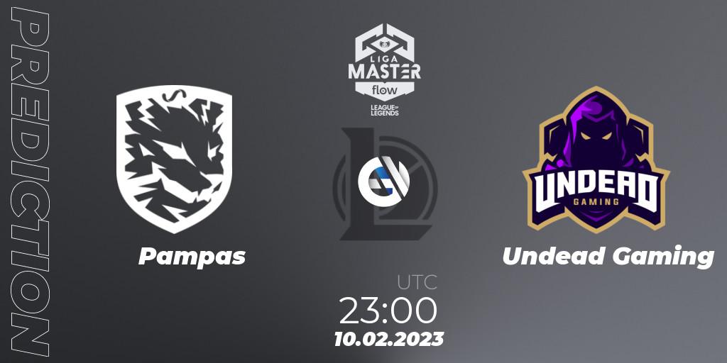 Pampas vs Undead Gaming: Betting TIp, Match Prediction. 10.02.23. LoL, Liga Master Opening 2023 - Group Stage