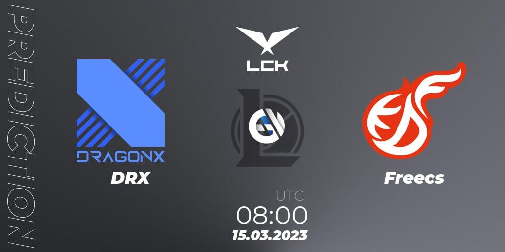 DRX vs Freecs: Betting TIp, Match Prediction. 15.03.23. LoL, LCK Spring 2023 - Group Stage