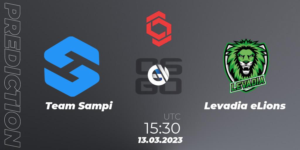 Team Sampi vs Levadia eLions: Betting TIp, Match Prediction. 13.03.2023 at 15:40. Counter-Strike (CS2), CCT Central Europe Series 5 Closed Qualifier