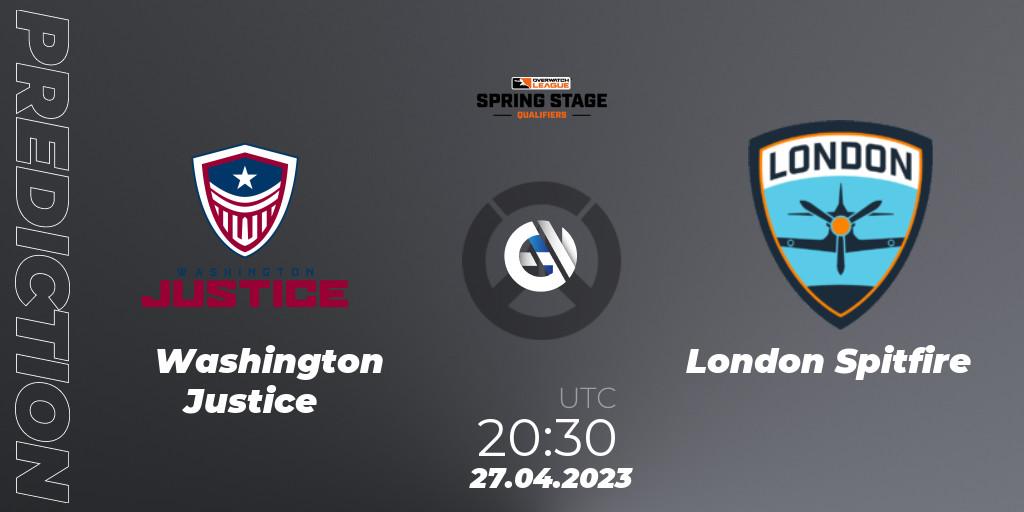Washington Justice vs London Spitfire: Betting TIp, Match Prediction. 27.04.23. Overwatch, OWL Stage Qualifiers Spring 2023 West