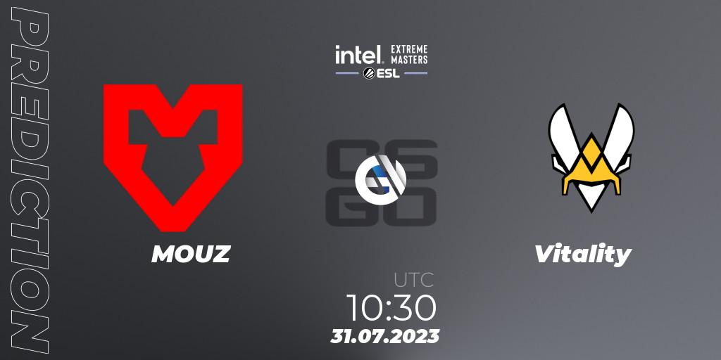 MOUZ vs Vitality: Betting TIp, Match Prediction. 31.07.2023 at 10:30. Counter-Strike (CS2), IEM Cologne 2023
