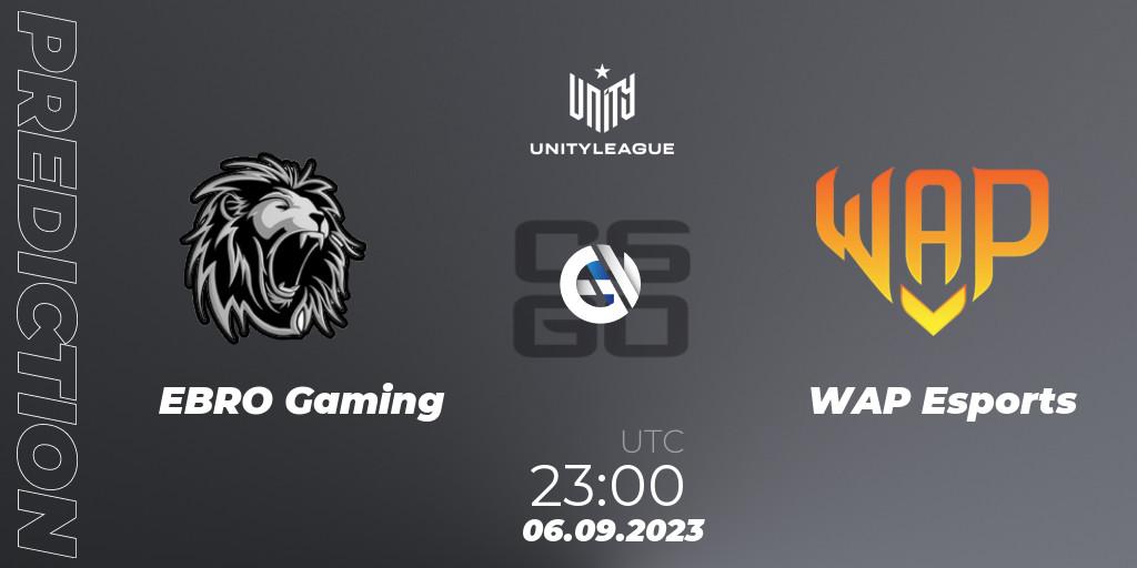 EBRO Gaming vs WAP Esports: Betting TIp, Match Prediction. 06.09.23. CS2 (CS:GO), LVP Unity League Argentina 2023