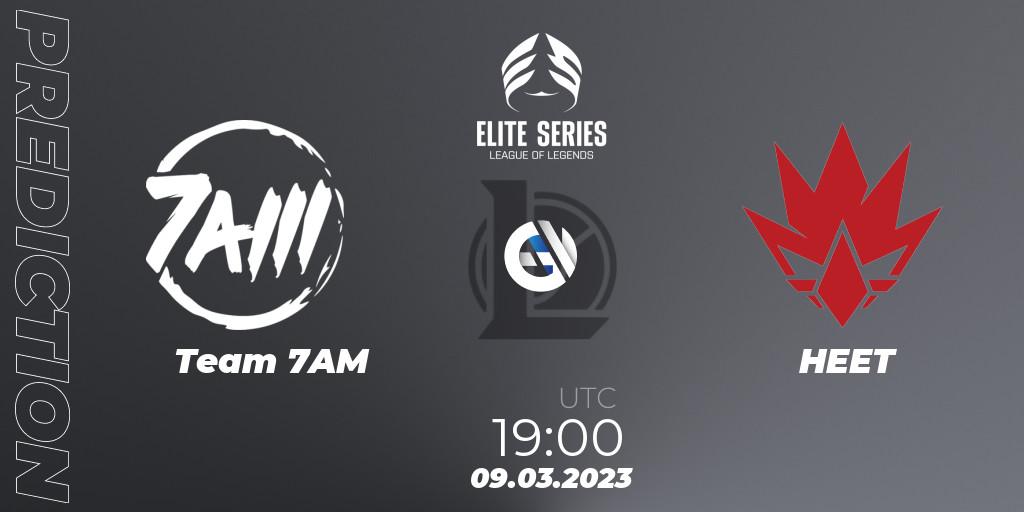 Team 7AM vs HEET: Betting TIp, Match Prediction. 14.02.2023 at 20:00. LoL, Elite Series Spring 2023 - Group Stage