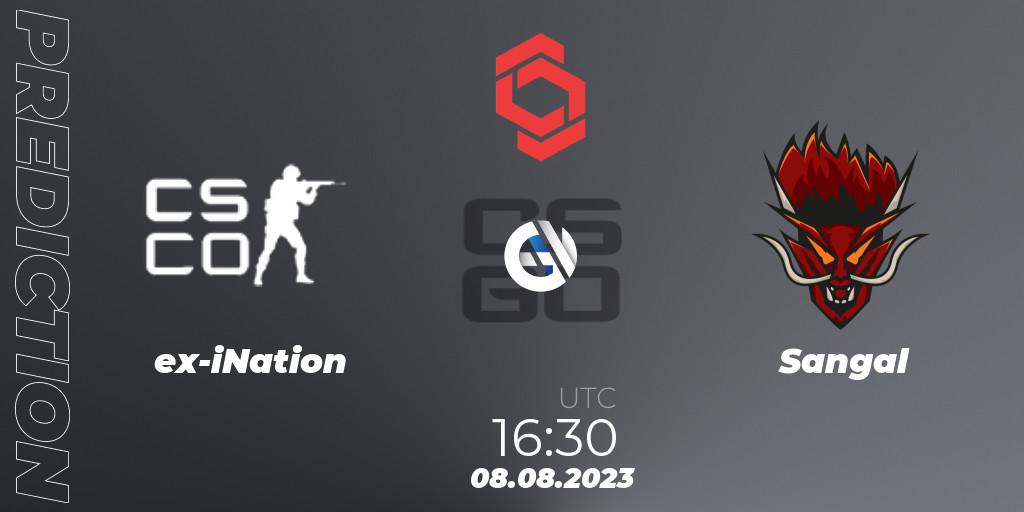 ex-iNation vs Sangal: Betting TIp, Match Prediction. 08.08.2023 at 15:30. Counter-Strike (CS2), CCT Central Europe Series #7