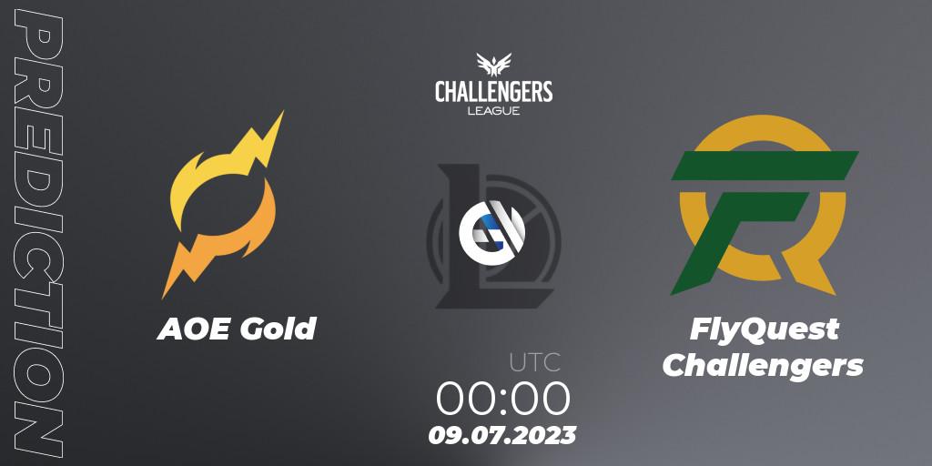 AOE Gold vs FlyQuest Challengers: Betting TIp, Match Prediction. 09.07.2023 at 00:00. LoL, North American Challengers League 2023 Summer - Group Stage