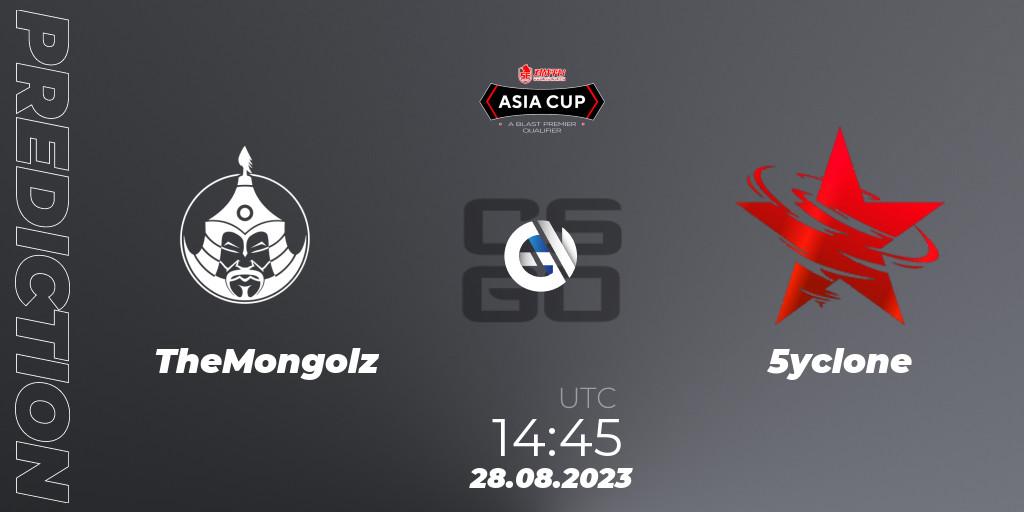 TheMongolz vs 5yclone: Betting TIp, Match Prediction. 28.08.2023 at 15:15. Counter-Strike (CS2), 5E Arena Asia Cup Fall 2023