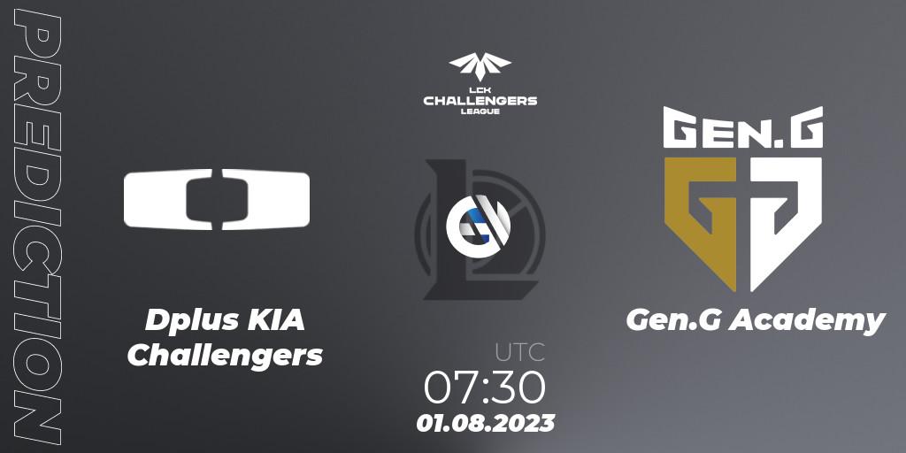 Dplus KIA Challengers vs Gen.G Academy: Betting TIp, Match Prediction. 01.08.23. LoL, LCK Challengers League 2023 Summer - Group Stage