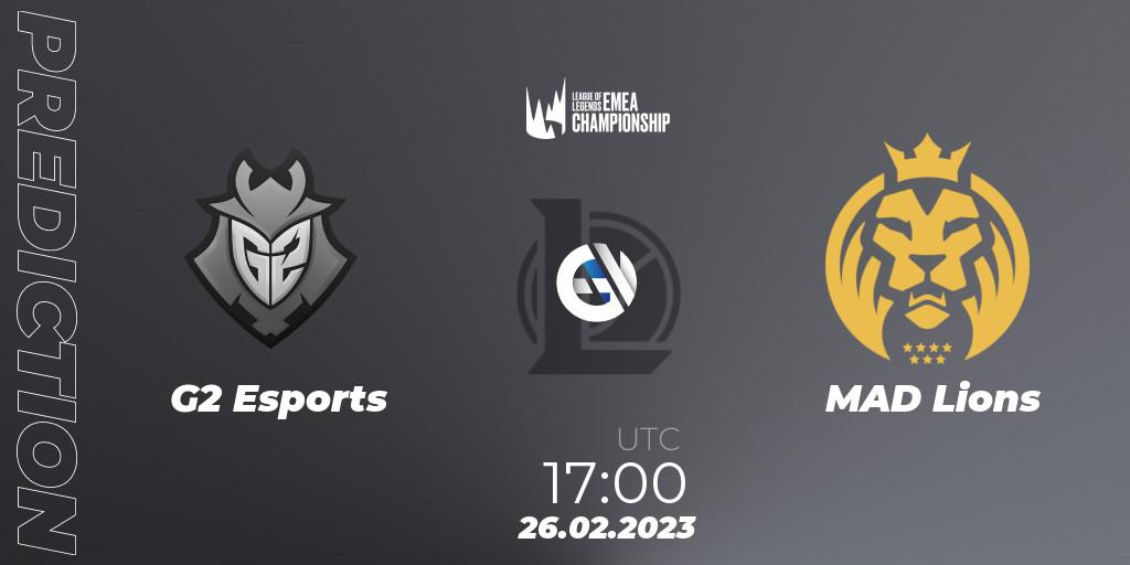 G2 Esports vs MAD Lions: Betting TIp, Match Prediction. 26.02.23. LoL, LEC Winter 2023 - Playoff