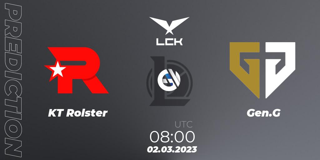 KT Rolster vs Gen.G: Betting TIp, Match Prediction. 02.03.23. LoL, LCK Spring 2023 - Group Stage