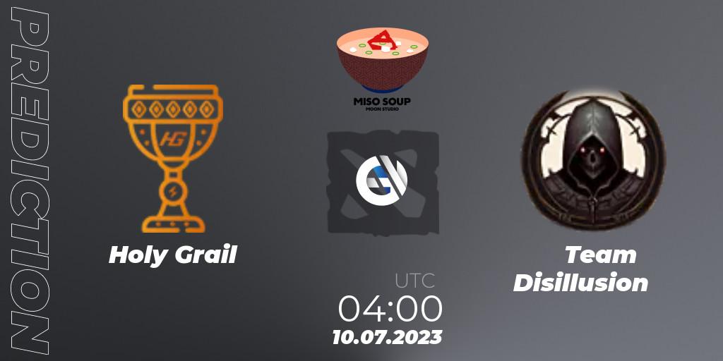 Holy Grail vs Team Disillusion: Betting TIp, Match Prediction. 10.07.2023 at 04:02. Dota 2, Moon Studio Miso Soup