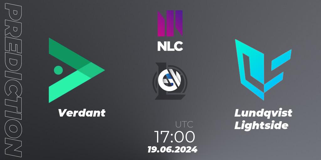 Verdant vs Lundqvist Lightside: Betting TIp, Match Prediction. 19.06.2024 at 17:00. LoL, NLC 1st Division Summer 2024