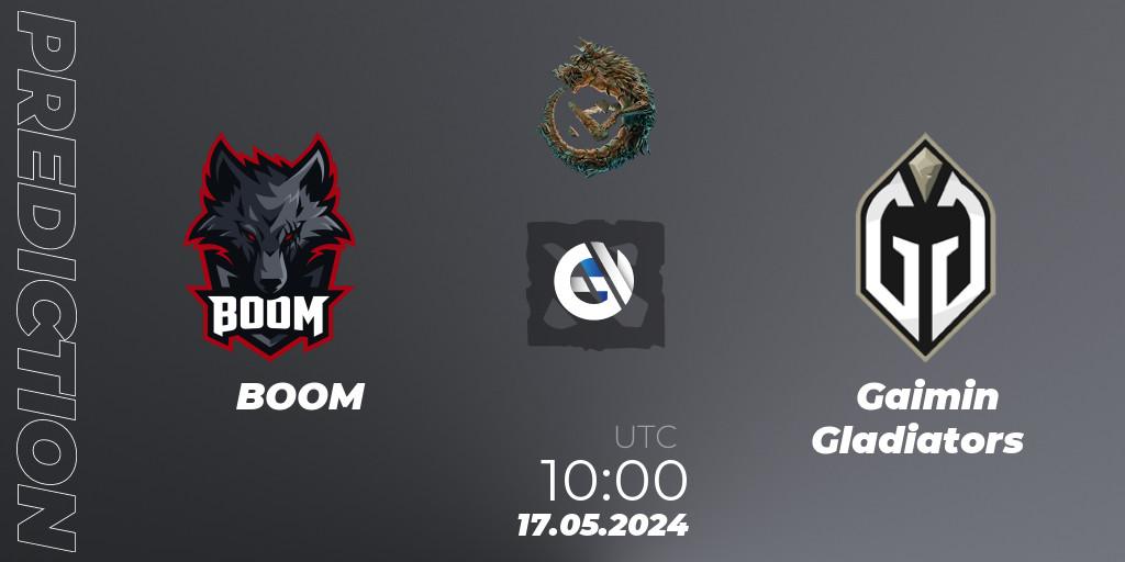 BOOM vs Gaimin Gladiators: Betting TIp, Match Prediction. 17.05.2024 at 12:00. Dota 2, PGL Wallachia Season 1