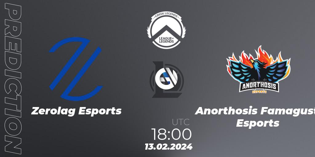 Zerolag Esports vs Anorthosis Famagusta Esports: Betting TIp, Match Prediction. 13.02.2024 at 18:00. LoL, GLL Spring 2024