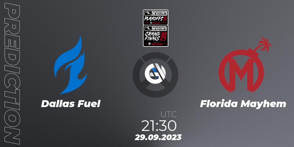 Dallas Fuel vs Florida Mayhem: Betting TIp, Match Prediction. 29.09.23. Overwatch, Overwatch League 2023 - Playoffs