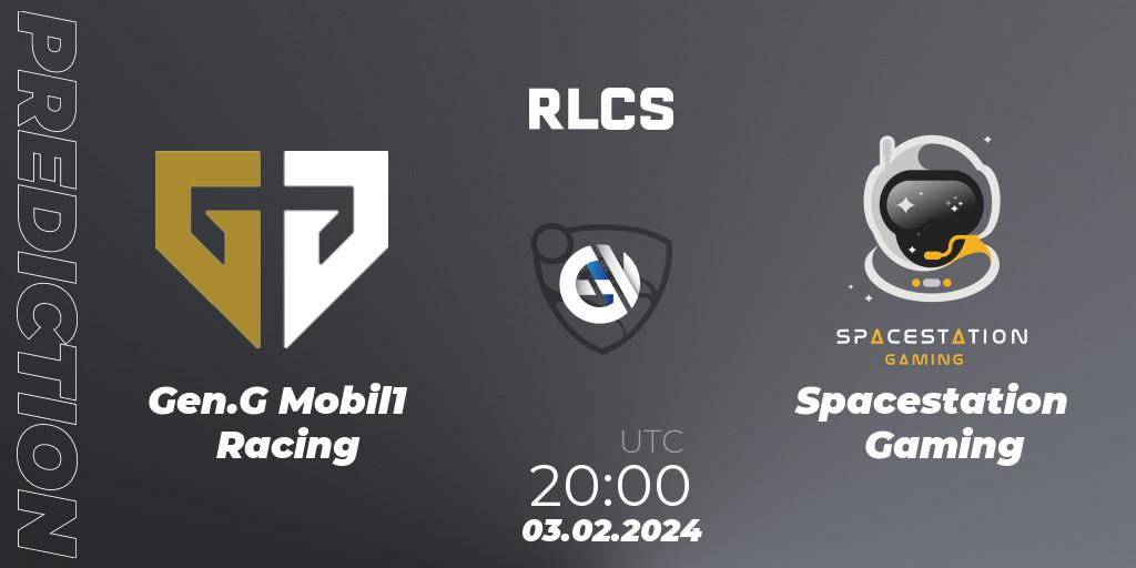 Gen.G Mobil1 Racing vs Spacestation Gaming: Betting TIp, Match Prediction. 03.02.24. Rocket League, RLCS 2024 - Major 1: North America Open Qualifier 1