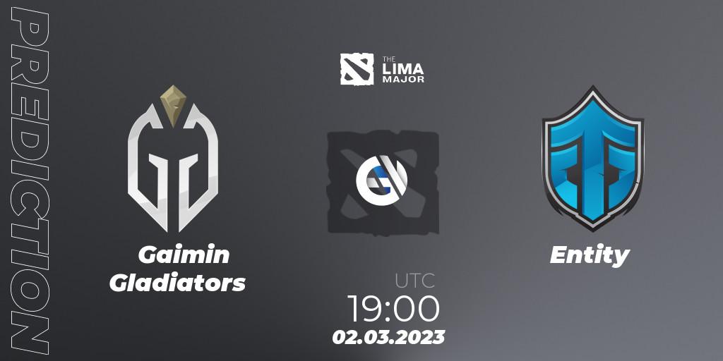 Gaimin Gladiators vs Entity: Betting TIp, Match Prediction. 02.03.23. Dota 2, The Lima Major 2023
