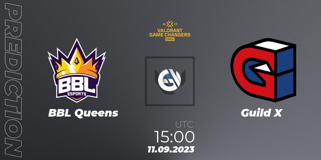 BBL Queens vs Guild X: Betting TIp, Match Prediction. 11.09.2023 at 15:10. VALORANT, VCT 2023: Game Changers EMEA Stage 3 - Group Stage