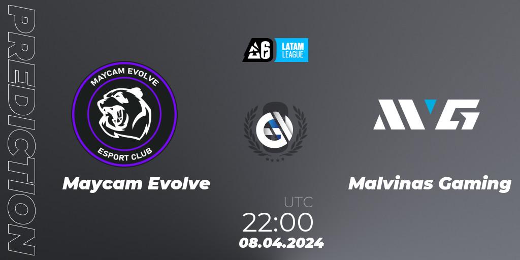Maycam Evolve vs Malvinas Gaming: Betting TIp, Match Prediction. 08.04.2024 at 22:00. Rainbow Six, LATAM League 2024 - Stage 1: LATAM South