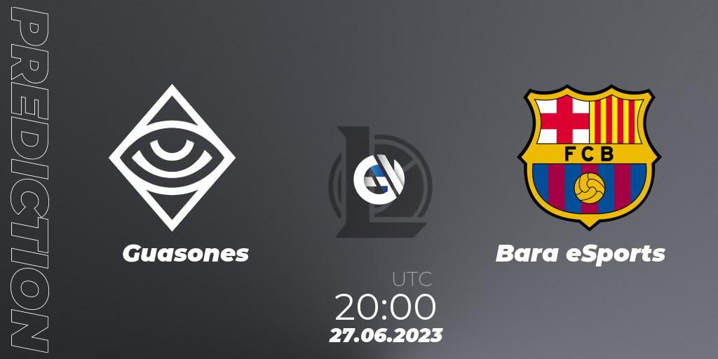 Guasones vs Barça eSports: Betting TIp, Match Prediction. 27.06.2023 at 18:00. LoL, Superliga Summer 2023 - Group Stage