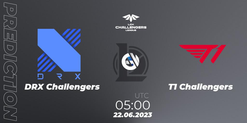 DRX Challengers vs T1 Challengers: Betting TIp, Match Prediction. 22.06.23. LoL, LCK Challengers League 2023 Summer - Group Stage