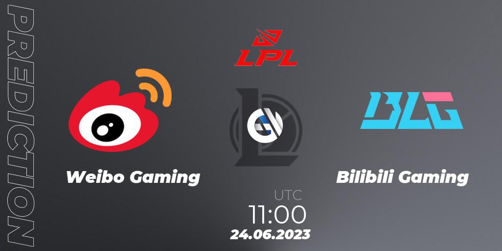 Weibo Gaming vs Bilibili Gaming: Betting TIp, Match Prediction. 24.06.23. LoL, LPL Summer 2023 Regular Season