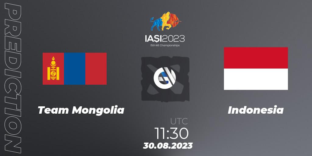 Team Mongolia vs Indonesia: Betting TIp, Match Prediction. 30.08.23. Dota 2, IESF World Championship 2023