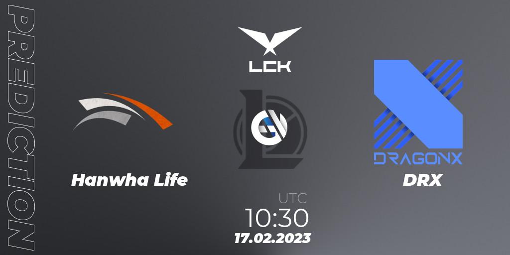 Hanwha Life Esports vs DRX: Betting TIp, Match Prediction. 17.02.23. LoL, LCK Spring 2023 - Group Stage
