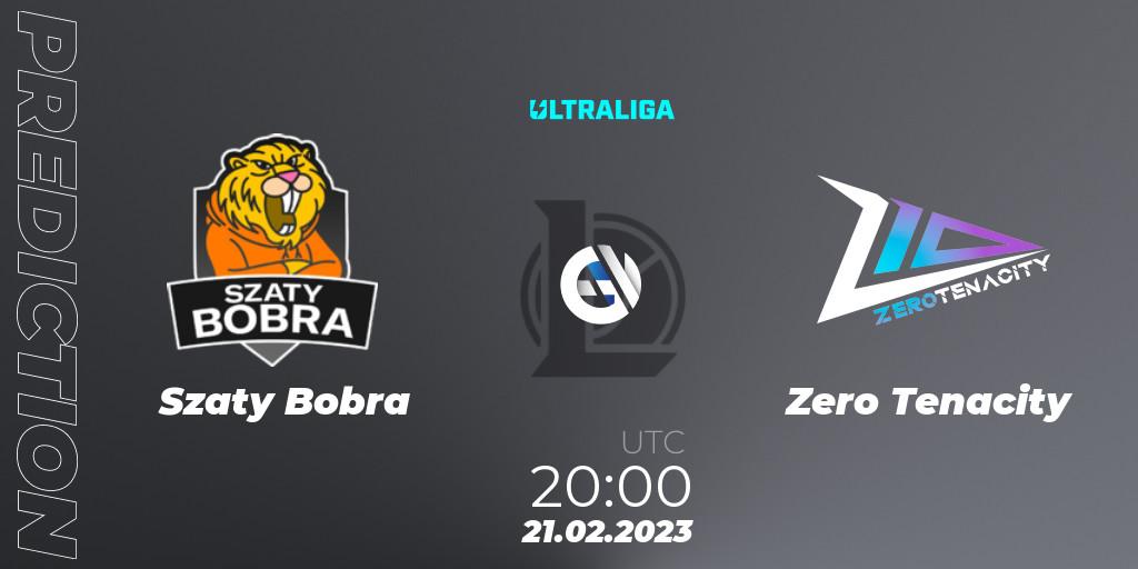 Szaty Bobra vs Zero Tenacity: Betting TIp, Match Prediction. 21.02.2023 at 20:00. LoL, Ultraliga Season 9 - Group Stage