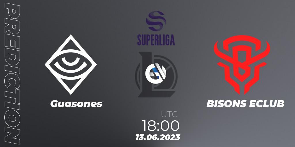 Guasones vs BISONS ECLUB: Betting TIp, Match Prediction. 13.06.23. LoL, Superliga Summer 2023 - Group Stage