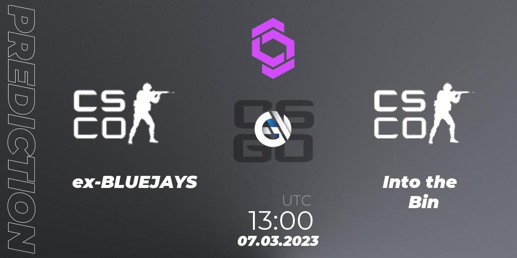 ex-BLUEJAYS vs Into the Bin: Betting TIp, Match Prediction. 07.03.23. CS2 (CS:GO), CCT West Europe Series 2 Closed Qualifier