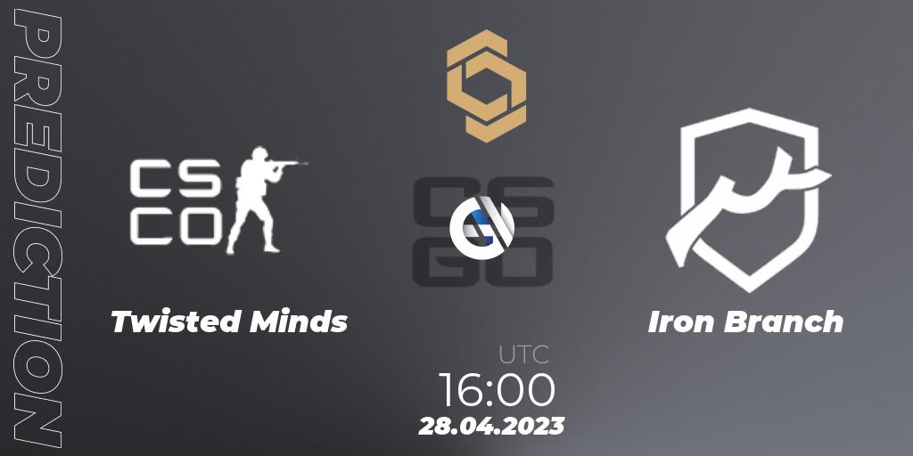 Twisted Minds vs Iron Branch: Betting TIp, Match Prediction. 28.04.23. CS2 (CS:GO), CCT South Europe Series #4