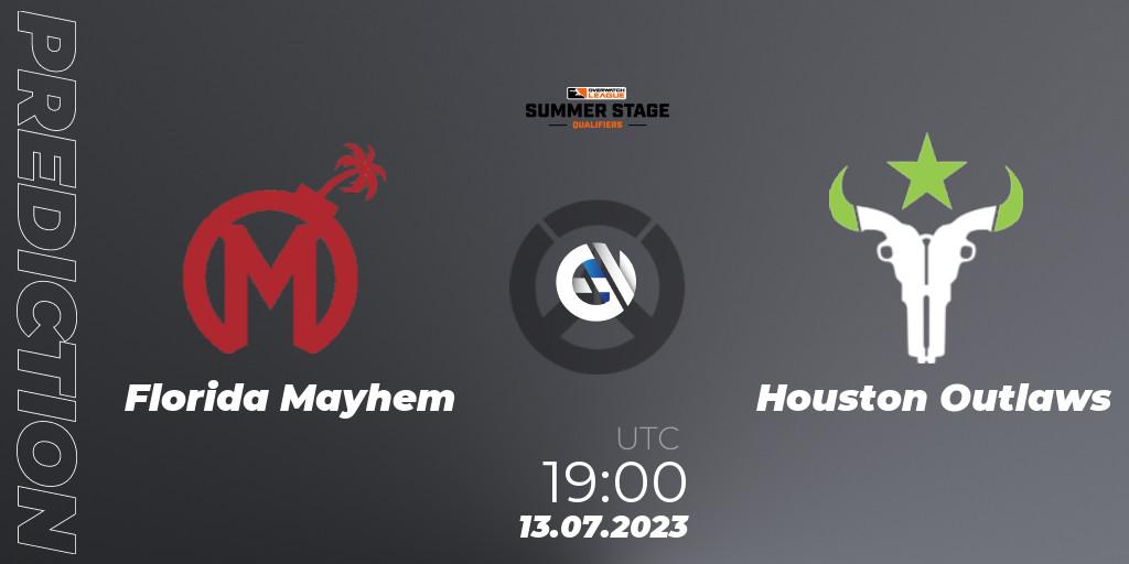 Florida Mayhem vs Houston Outlaws: Betting TIp, Match Prediction. 13.07.23. Overwatch, Overwatch League 2023 - Summer Stage Qualifiers