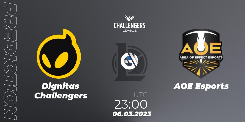 Dignitas Challengers vs AOE Esports: Betting TIp, Match Prediction. 06.03.23. LoL, NACL 2023 Spring - Group Stage