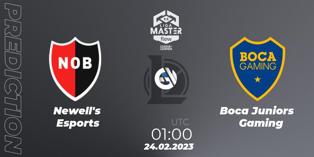 Newell's Esports vs Boca Juniors Gaming: Betting TIp, Match Prediction. 24.02.2023 at 01:00. LoL, Liga Master Opening 2023 - Group Stage
