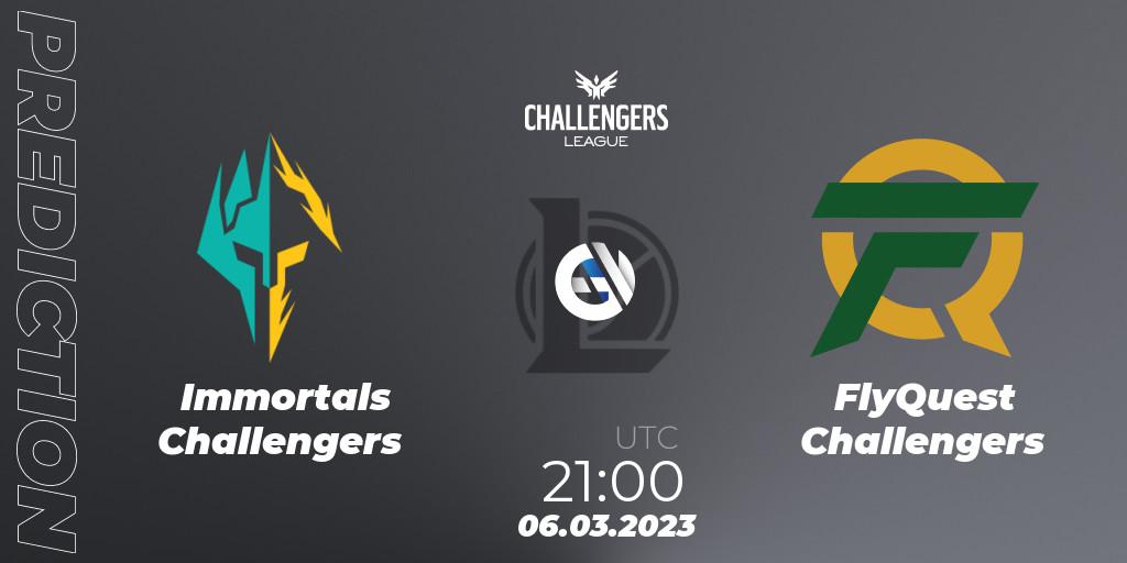 Immortals Challengers vs FlyQuest Challengers: Betting TIp, Match Prediction. 06.03.23. LoL, NACL 2023 Spring - Group Stage