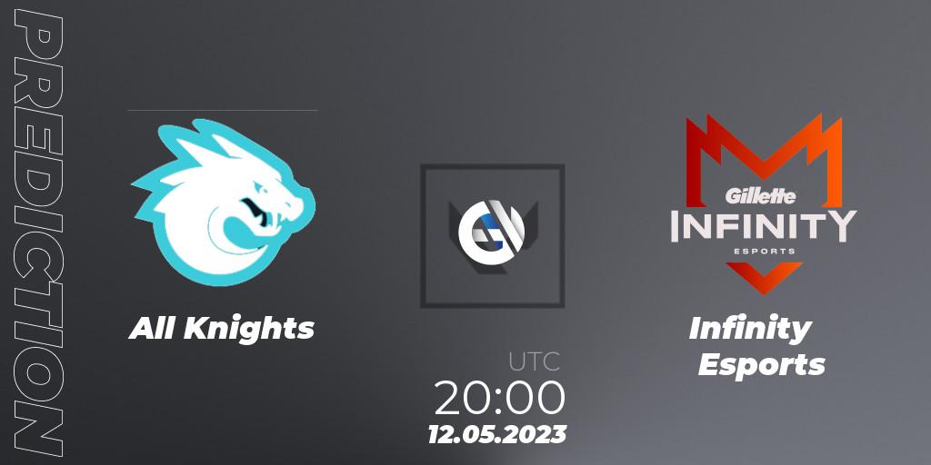 All Knights vs Infinity Esports: Betting TIp, Match Prediction. 12.05.23. VALORANT, VALORANT Challengers 2023: LAS Split 2 - Regular Season