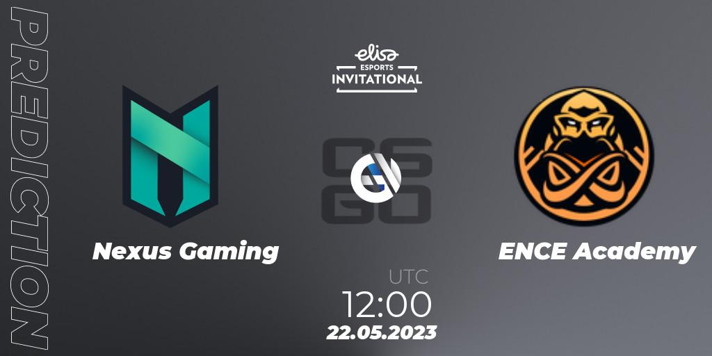 Nexus Gaming vs ENCE Academy: Betting TIp, Match Prediction. 22.05.2023 at 12:00. Counter-Strike (CS2), Elisa Invitational Spring 2023