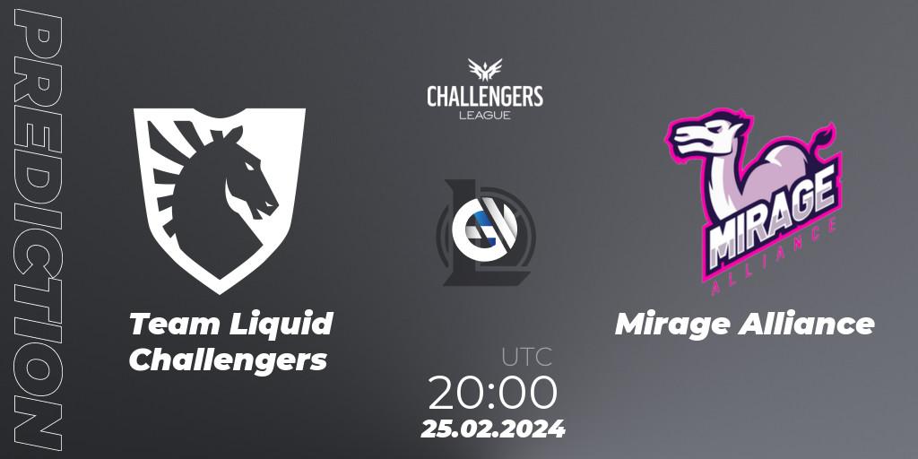 Team Liquid Challengers vs Mirage Alliance: Betting TIp, Match Prediction. 25.02.24. LoL, NACL 2024 Spring - Group Stage
