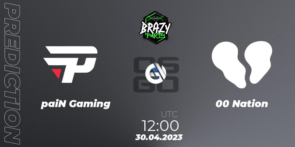 paiN Gaming vs 00 Nation: Betting TIp, Match Prediction. 30.04.2023 at 12:15. Counter-Strike (CS2), Brazy Party 2023