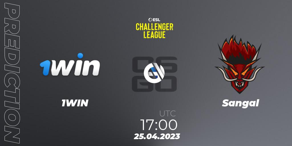 1WIN vs Sangal: Betting TIp, Match Prediction. 25.04.2023 at 17:00. Counter-Strike (CS2), ESL Challenger League Season 45: Europe