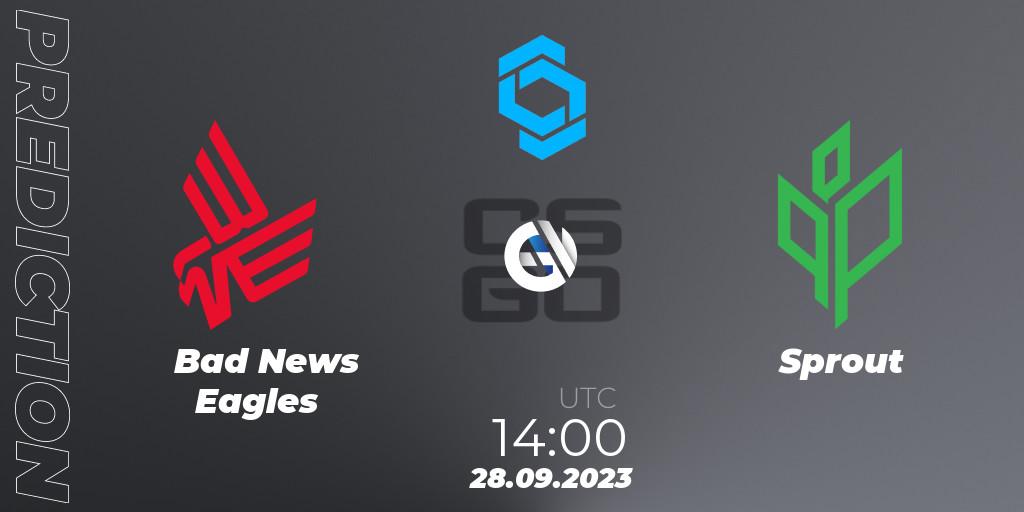 Bad News Eagles vs Sprout: Betting TIp, Match Prediction. 28.09.23. CS2 (CS:GO), CCT East Europe Series #2