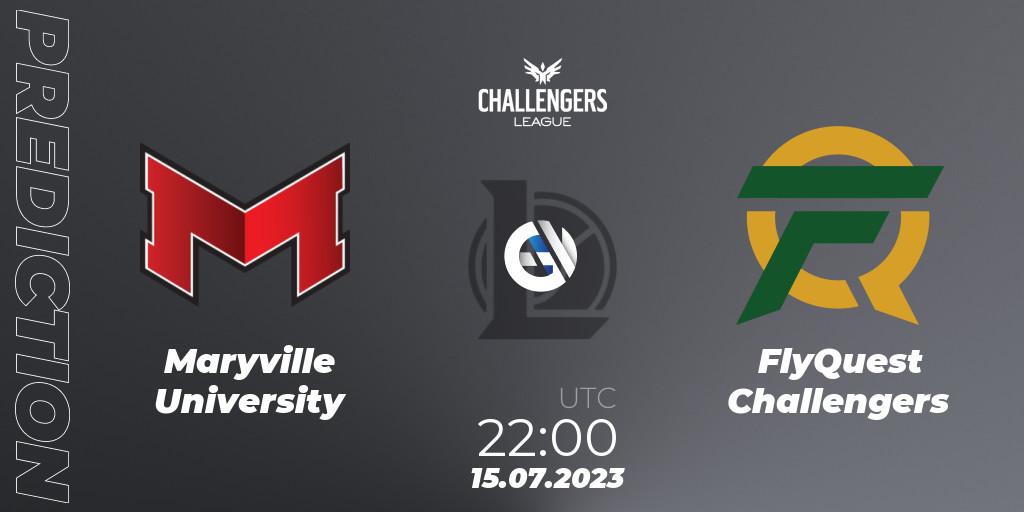Maryville University vs FlyQuest Challengers: Betting TIp, Match Prediction. 26.06.23. LoL, North American Challengers League 2023 Summer - Group Stage
