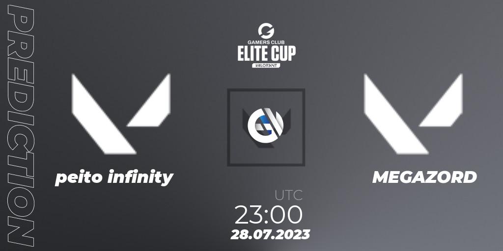 peito infinity vs MEGAZORD: Betting TIp, Match Prediction. 28.07.2023 at 23:00. VALORANT, Gamers Club Elite Cup 2023