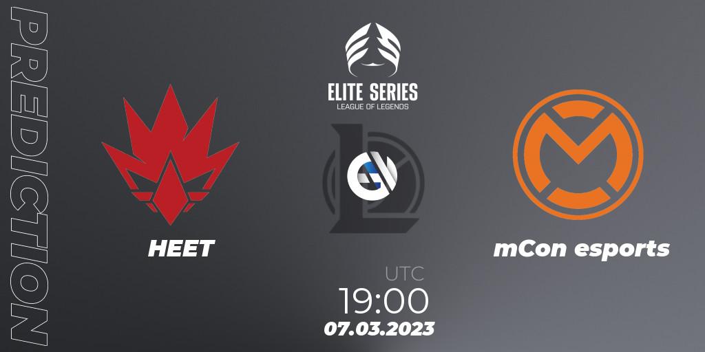 HEET vs mCon esports: Betting TIp, Match Prediction. 07.03.23. LoL, Elite Series Spring 2023 - Group Stage