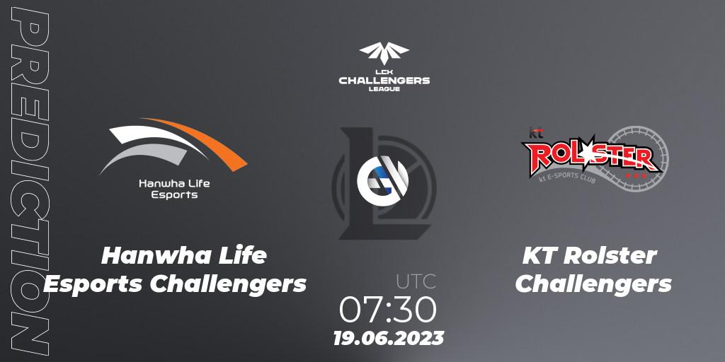 Hanwha Life Esports Challengers vs KT Rolster Challengers: Betting TIp, Match Prediction. 19.06.23. LoL, LCK Challengers League 2023 Summer - Group Stage