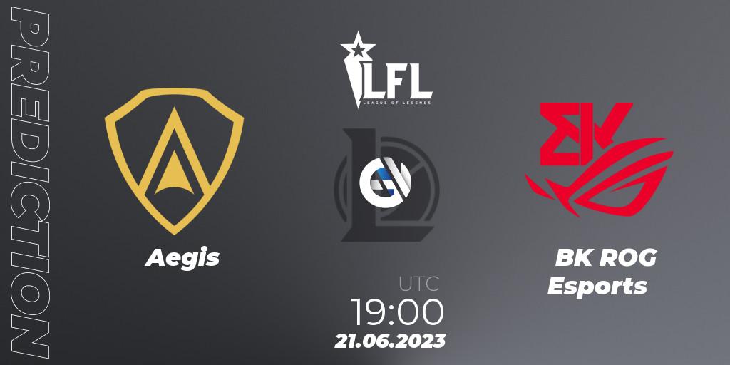 Aegis vs BK ROG Esports: Betting TIp, Match Prediction. 21.06.2023 at 19:00. LoL, LFL Summer 2023 - Group Stage