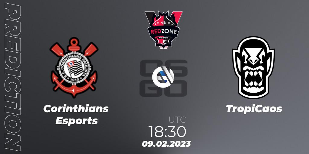 Corinthians Esports vs TropiCaos: Betting TIp, Match Prediction. 09.02.23. CS2 (CS:GO), RedZone PRO League 2023 Season 1