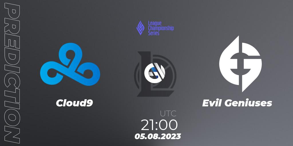 Cloud9 vs Evil Geniuses: Betting TIp, Match Prediction. 05.08.23. LoL, LCS Summer 2023 - Playoffs