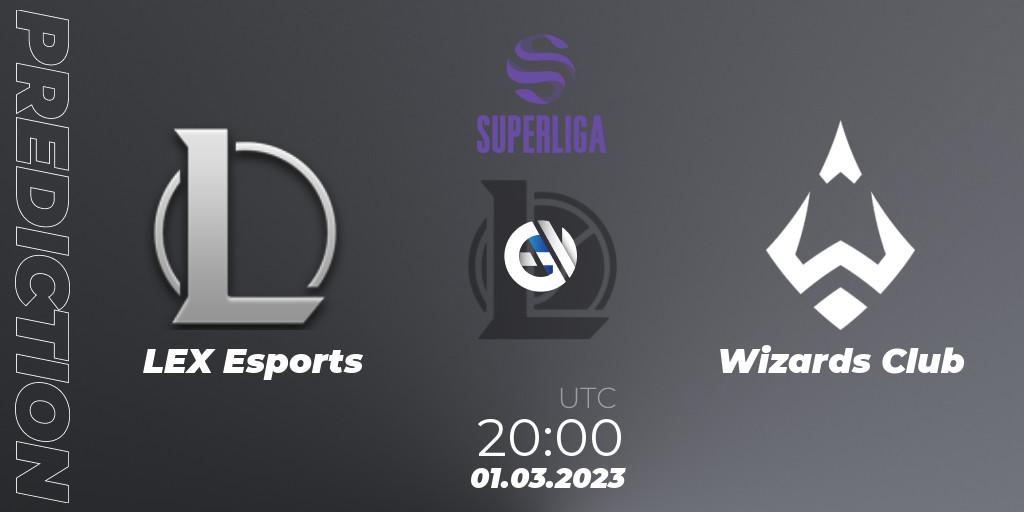 LEX Esports vs Wizards Club: Betting TIp, Match Prediction. 01.03.2023 at 20:00. LoL, LVP Superliga 2nd Division Spring 2023 - Group Stage