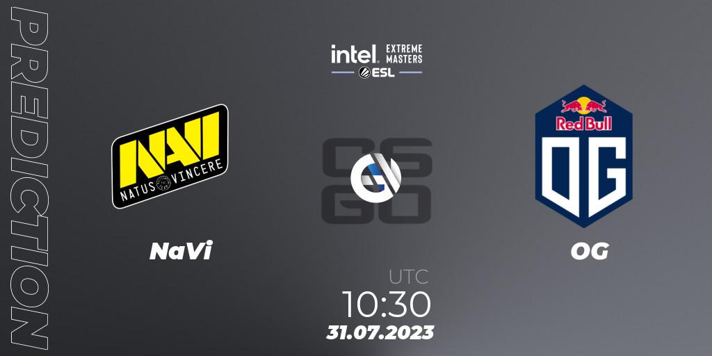 NaVi vs OG: Betting TIp, Match Prediction. 31.07.2023 at 14:00. Counter-Strike (CS2), IEM Cologne 2023